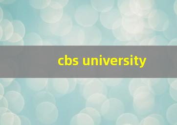 cbs university